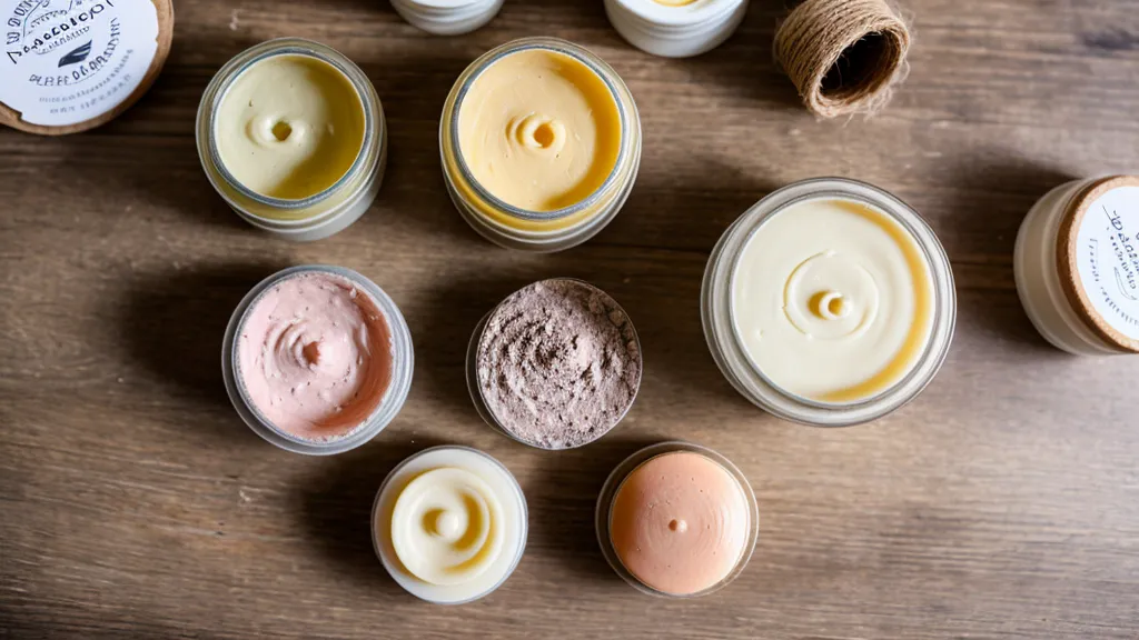 Estantería modular pequeña con insumos de cosmética artesanal y herramientas de medición