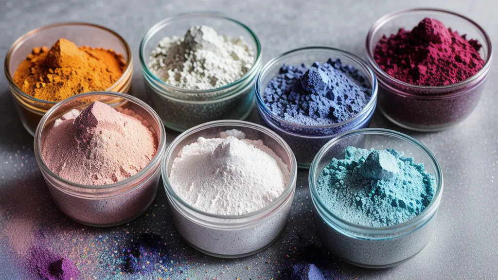 Pigmentos de micas minerales de colores para jabones artesanales, insumos de skincare para emprendimiento online